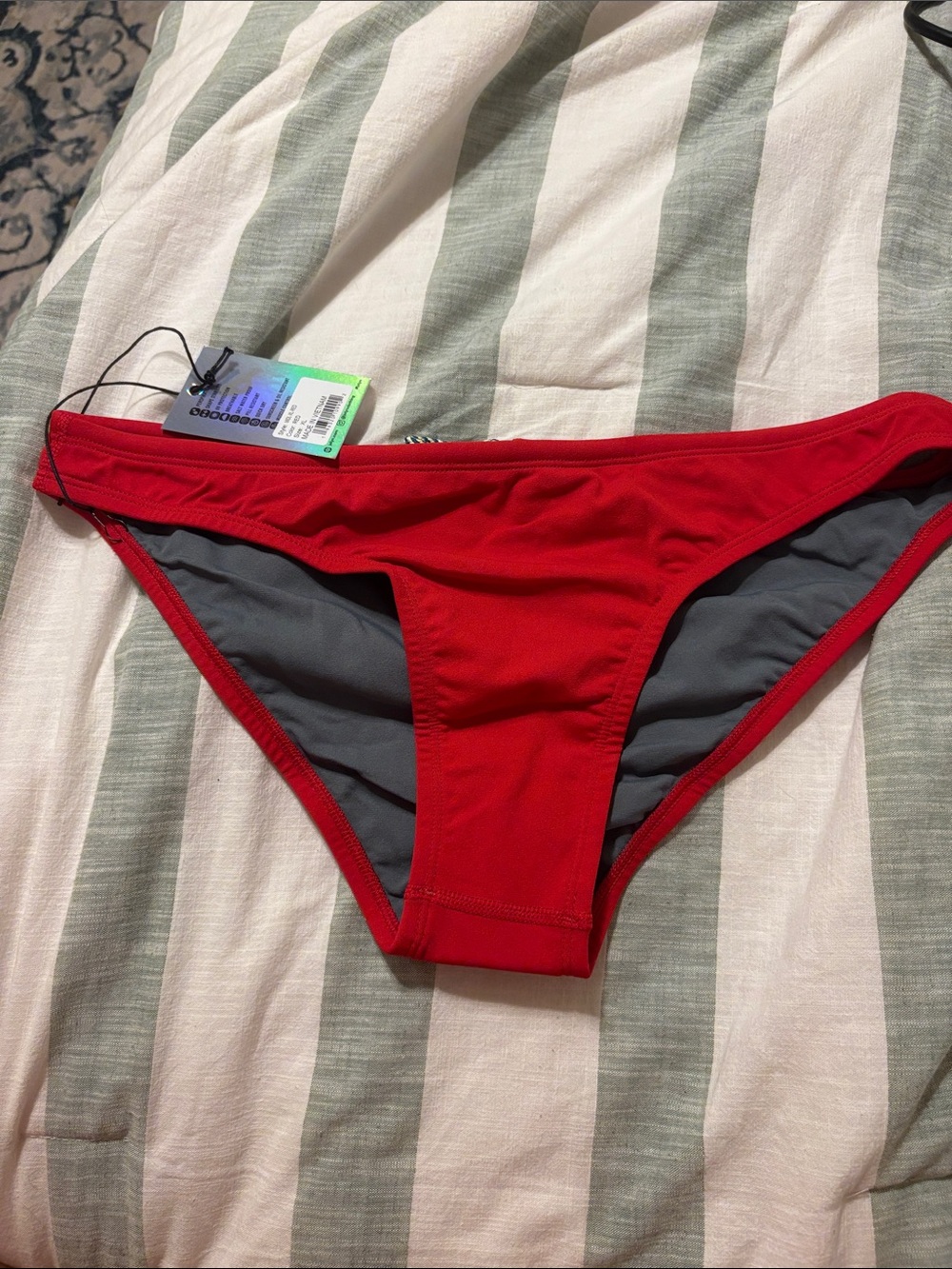 Women's Jolyn Midl Red Bikini Bottom - Classic Swim Brief